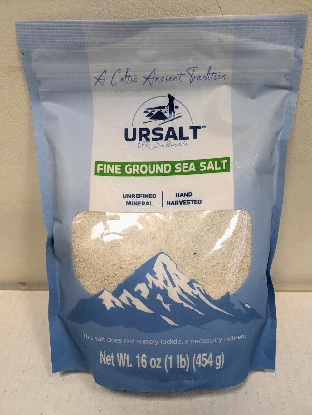 URSALT Fine Ground Sea Salt 16 oz 1 lb French Celtic Unrefined Natural NIB